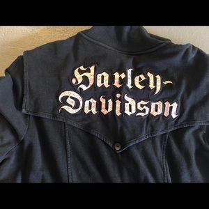 Zip up black sweatshirt